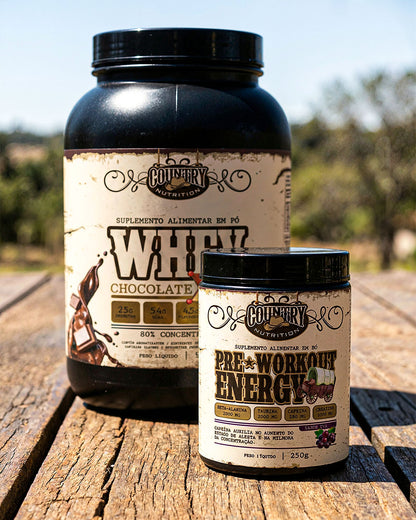 Whey Protein + Pré Treino