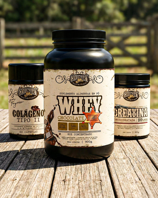 Whey Protein + Creatina + Colageno Tipo II